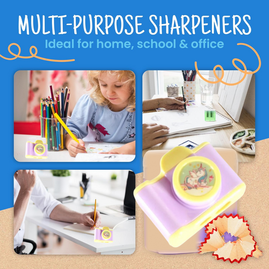 Camera Shape Pencil Sharpener β Stylish Lightweight Sharpener for Kids & Office