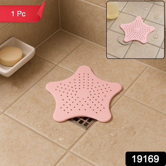 Silicone Starfish Drain Filter for Bathroom Sink β Baby Pink