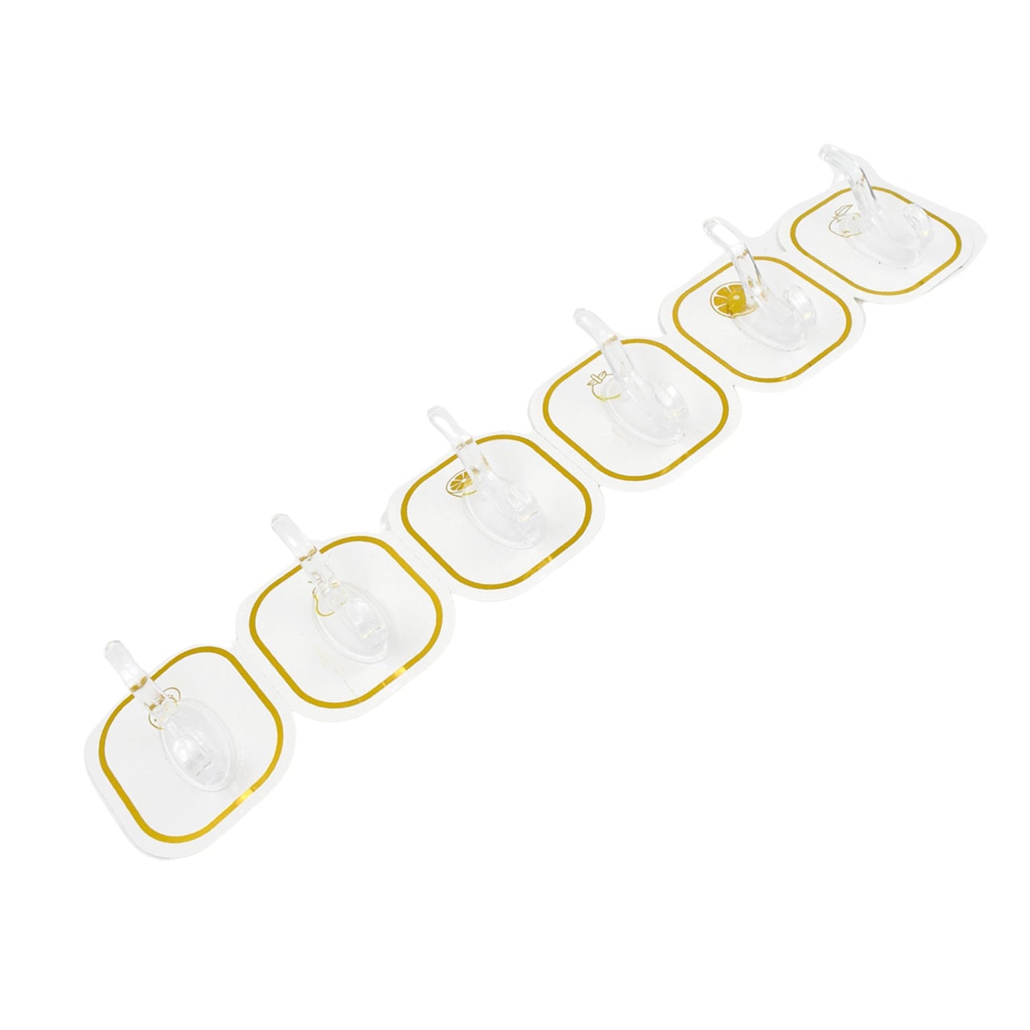 Strong Transparent Adhesive Wall Hooks – No Drilling, Heavy-Duty Self-Stick Hooks for Home & Office (Set of 6)