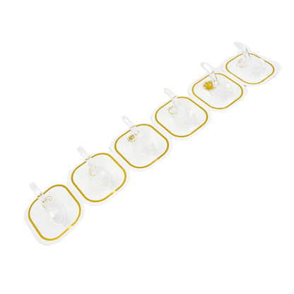 Strong Transparent Adhesive Wall Hooks – No Drilling, Heavy-Duty Self-Stick Hooks for Home & Office (Set of 6)