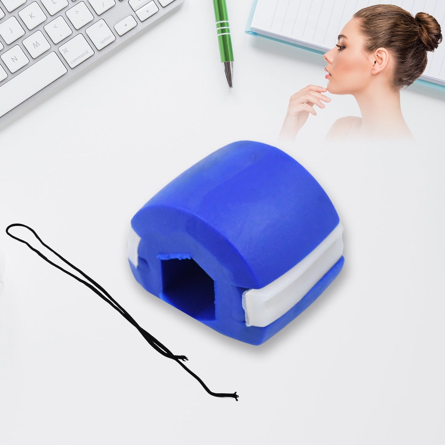 Jaw Exerciser Facial Muscle Trainer – Define Your Jawline & Chisel Your Face (1 Pc / Dark Blue)