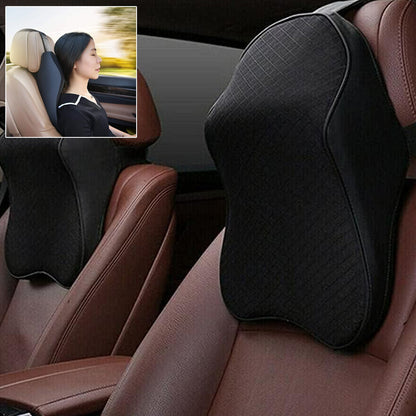 Ergonomic Car Seat Neck Support Cushion – Contoured Headrest Pillow for Comfortable Driving & Office Chair (1 Pc)
