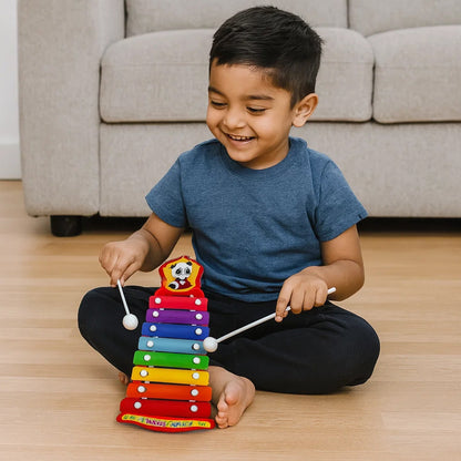Colourful Kids Musical Xylophone Toy with Dual Mallets – Early Music Learning & Creative Play Gift (1 Set)
