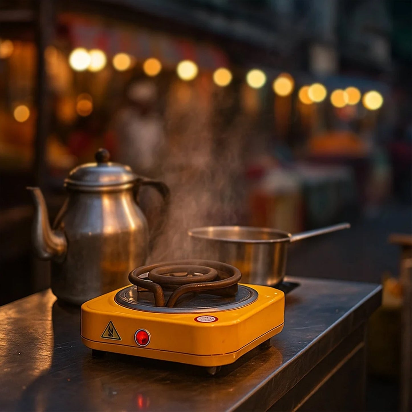 Electric Single Coil Hot Plate – Portable Countertop Stove for Cooking, Boiling & Heating, High Heat Resistance (1 Pc)