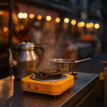 Electric Single Coil Hot Plate – Portable Countertop Stove for Cooking, Boiling & Heating, High Heat Resistance (1 Pc)