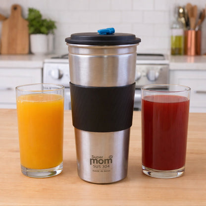 Stainless Steel Travel Tumbler – Double-Wall Insulated, Leak-Resistant Lid, Hot & Cold Beverages (~500 ML)