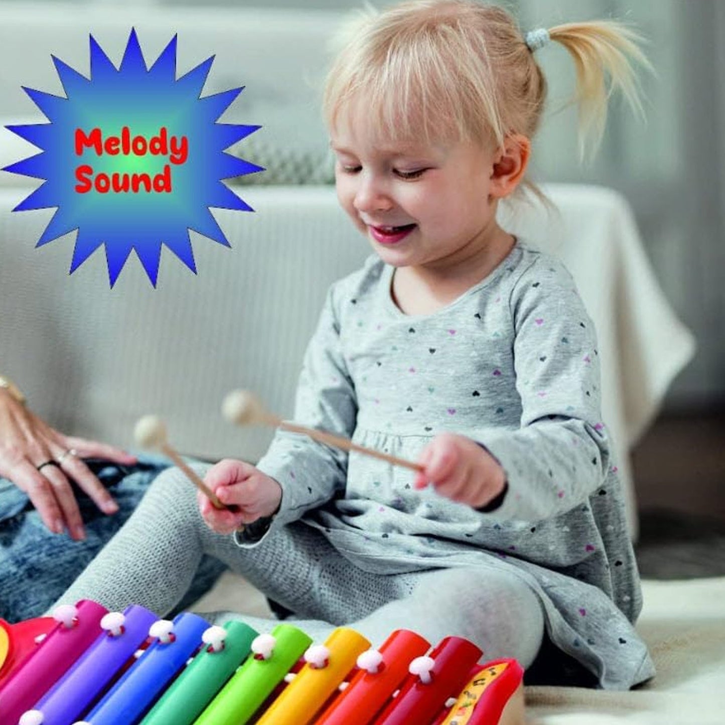 Colourful Kids Musical Xylophone Toy with Dual Mallets – Early Music Learning & Creative Play Gift (1 Set)