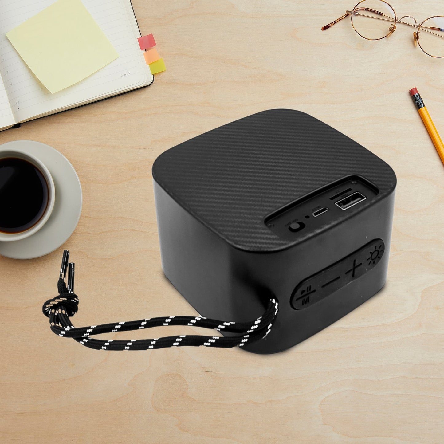 Portable RGB Mini Bluetooth Speaker – 5W Dynamic Sound, 1200 mAh Battery, Colourful LED Lights (1 Pc)