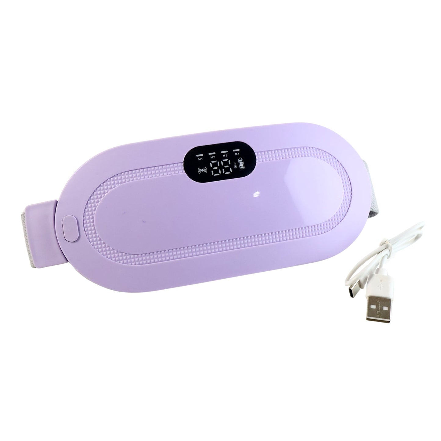 Rechargeable Heating & Vibration Period Pain Relief Belt – Menstrual Cramp Massager for Women (1 Pc)