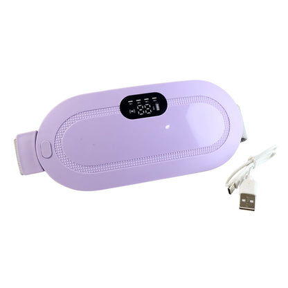 Rechargeable Heating & Vibration Period Pain Relief Belt – Menstrual Cramp Massager for Women (1 Pc)