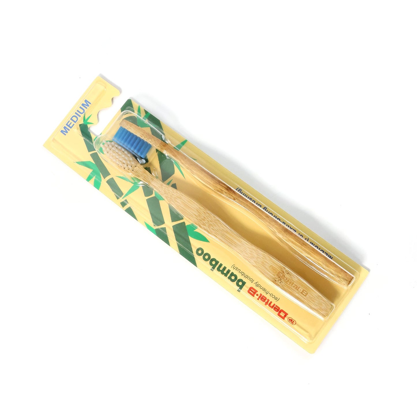 Eco-Friendly Bamboo Toothbrush Twin Pack – Medium Bristles, Sustainable Dental Care, Bulk Value Pack (12 Packets × 24 Pieces)