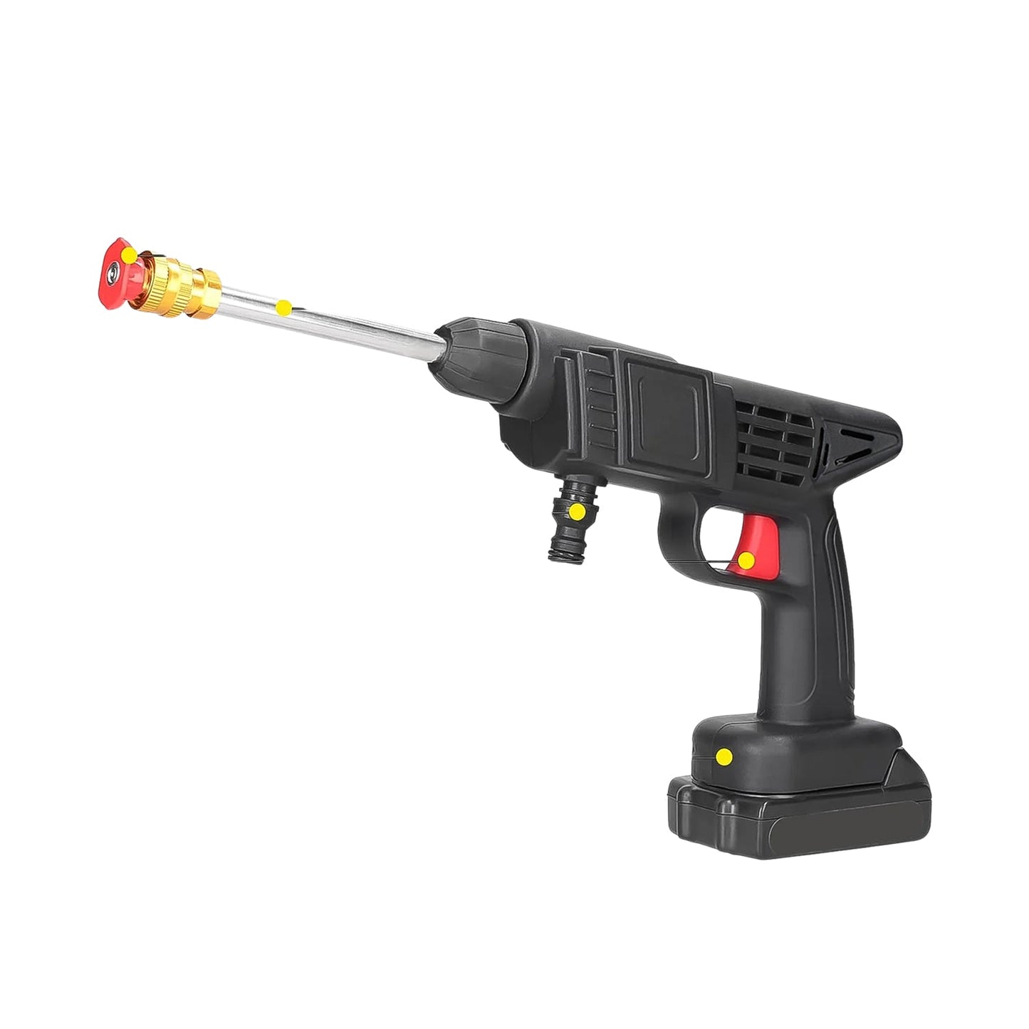 48V Cordless High-Pressure Car Wash Gun – Wireless Rechargeable Water Spray Pressure Washer for Car & Bike
