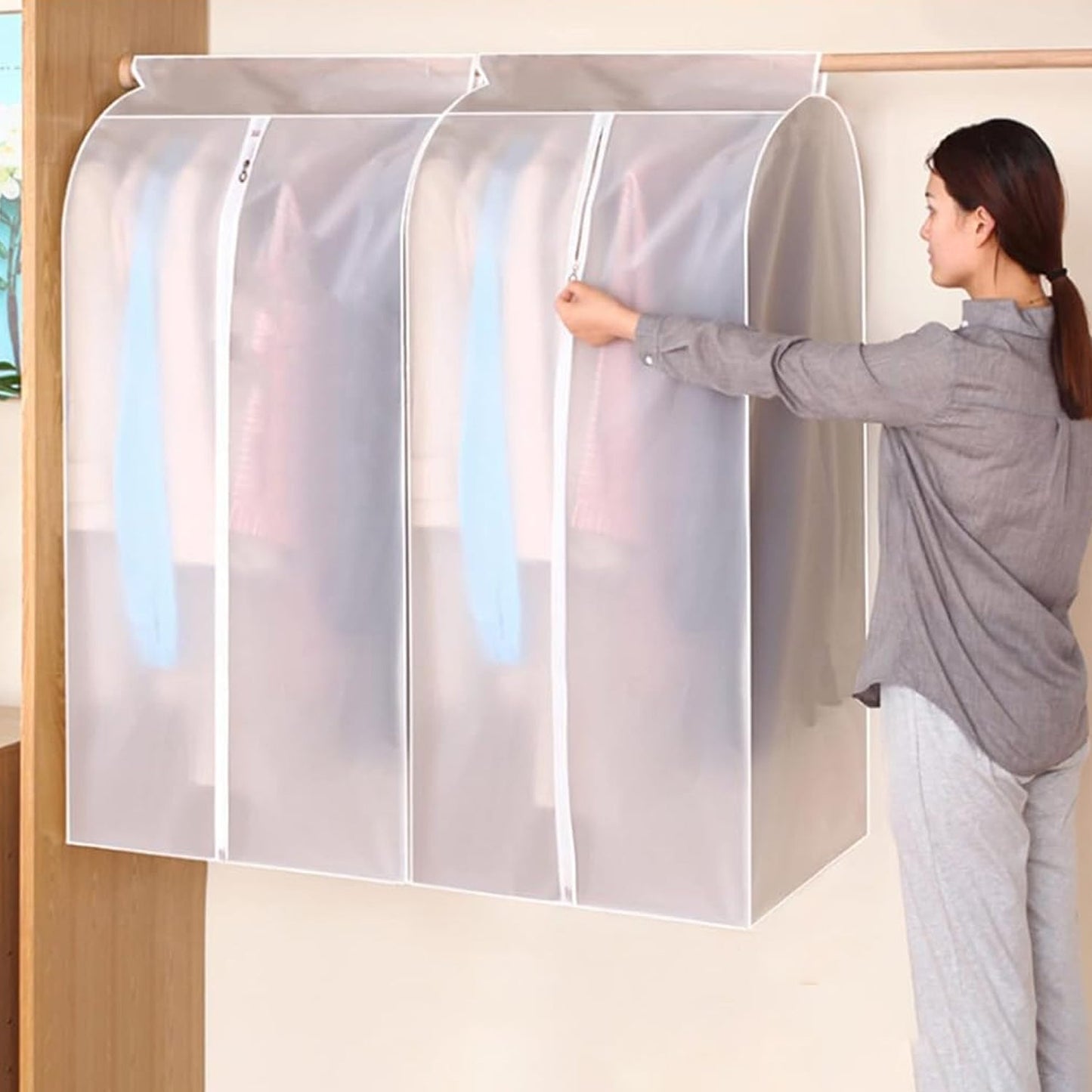 Extra-Long Hanging Garment Storage Cover (110 × 50 cm, 1 Pc)