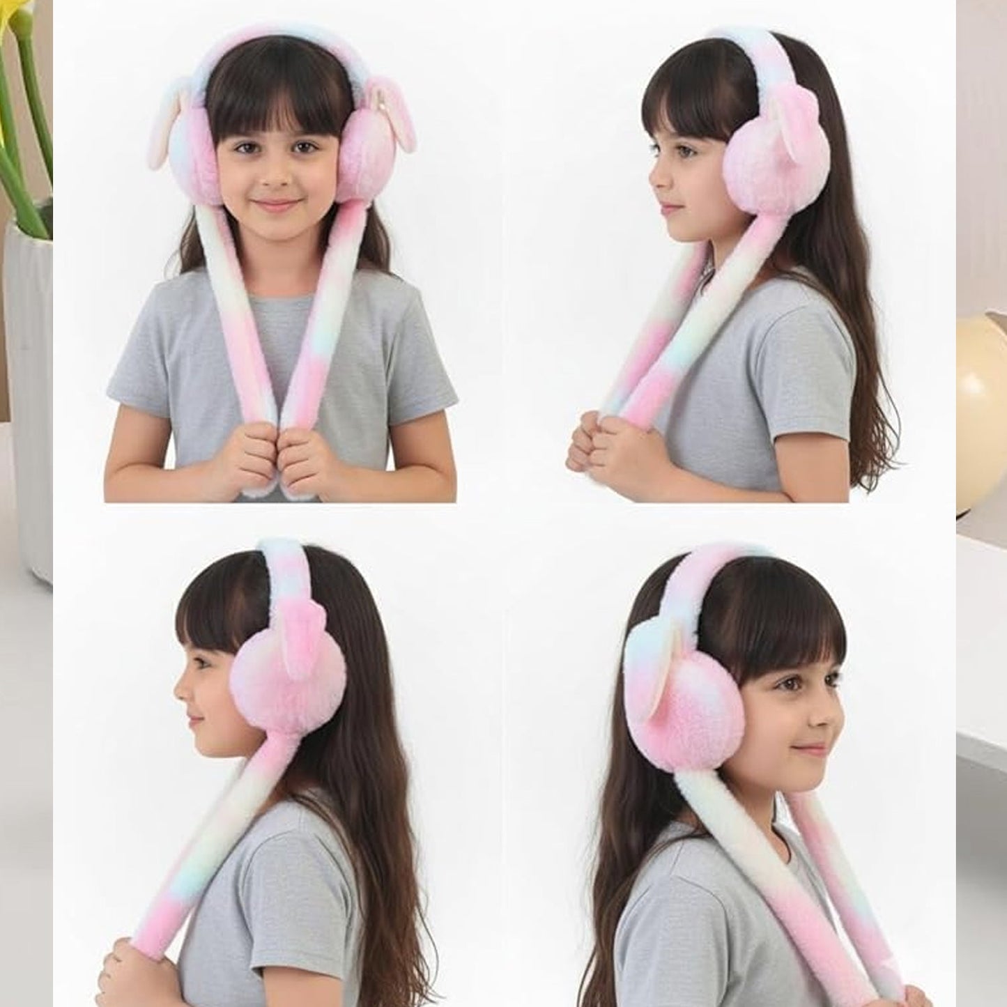 Soft Plush Winter Earmuffs for Kids – Warm Noise-Shielding Ear Covers for Cold Weather & Outdoor Use (1 Pc)