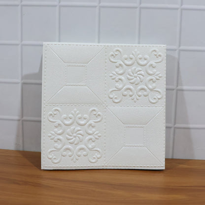 Wallpaper 3D Foam Wallpaper Sticker Panels (70 x 70 Cm / 1 Pc)