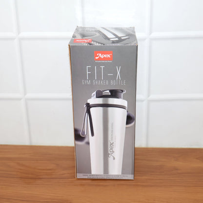 Apex Stainless Steel Gym Shaker Bottle 1000 ML – Leak-Proof Flip Lid, Measurement Markings, Workout Bottle for Gym & Fitness (1 Pc)