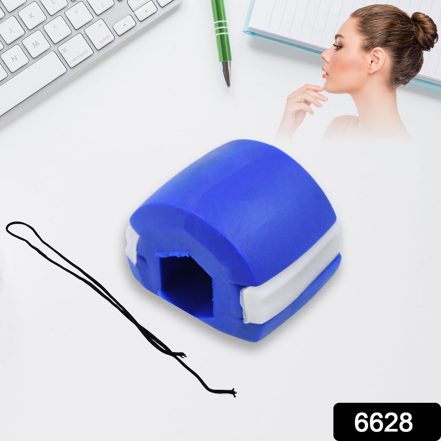 Jaw Exerciser Facial Muscle Trainer – Define Your Jawline & Chisel Your Face (1 Pc / Dark Blue)