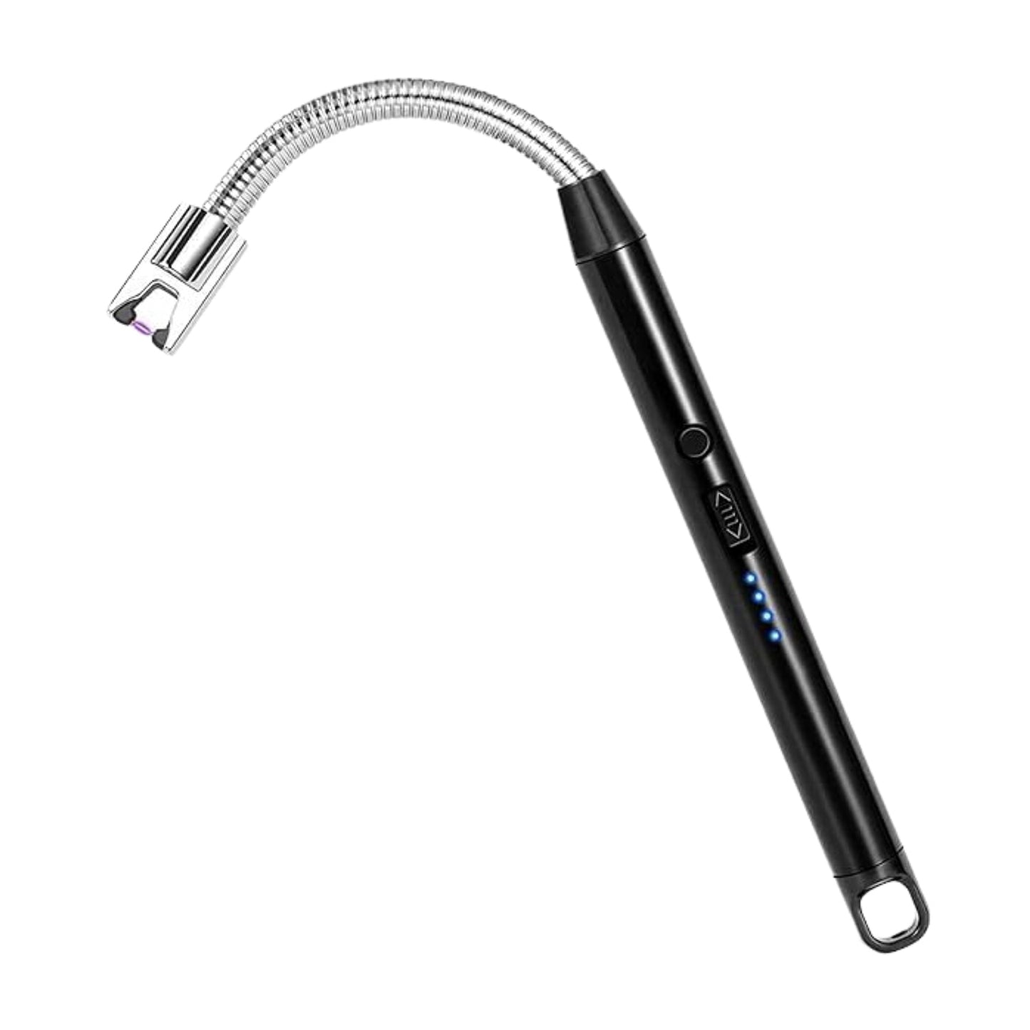 Long Flexible Electric Arc USB Lighter – Windproof Flameless Plasma Lighter for Candles, BBQ & Kitchen (1 Pc)