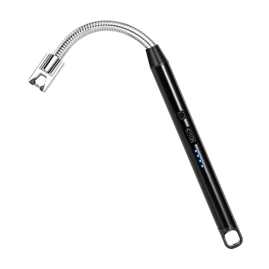 Long Flexible Electric Arc USB Lighter – Windproof Flameless Plasma Lighter for Candles, BBQ & Kitchen (1 Pc)