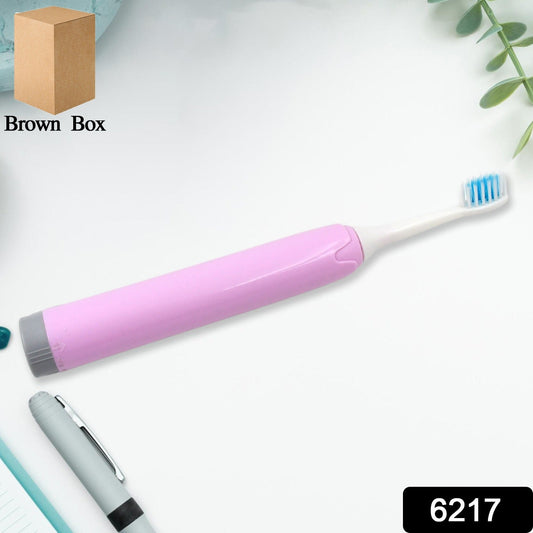 Battery-Operated Electric Toothbrush – Replaceable Head, Effective Plaque Removal for Home & Travel (1 Pc)