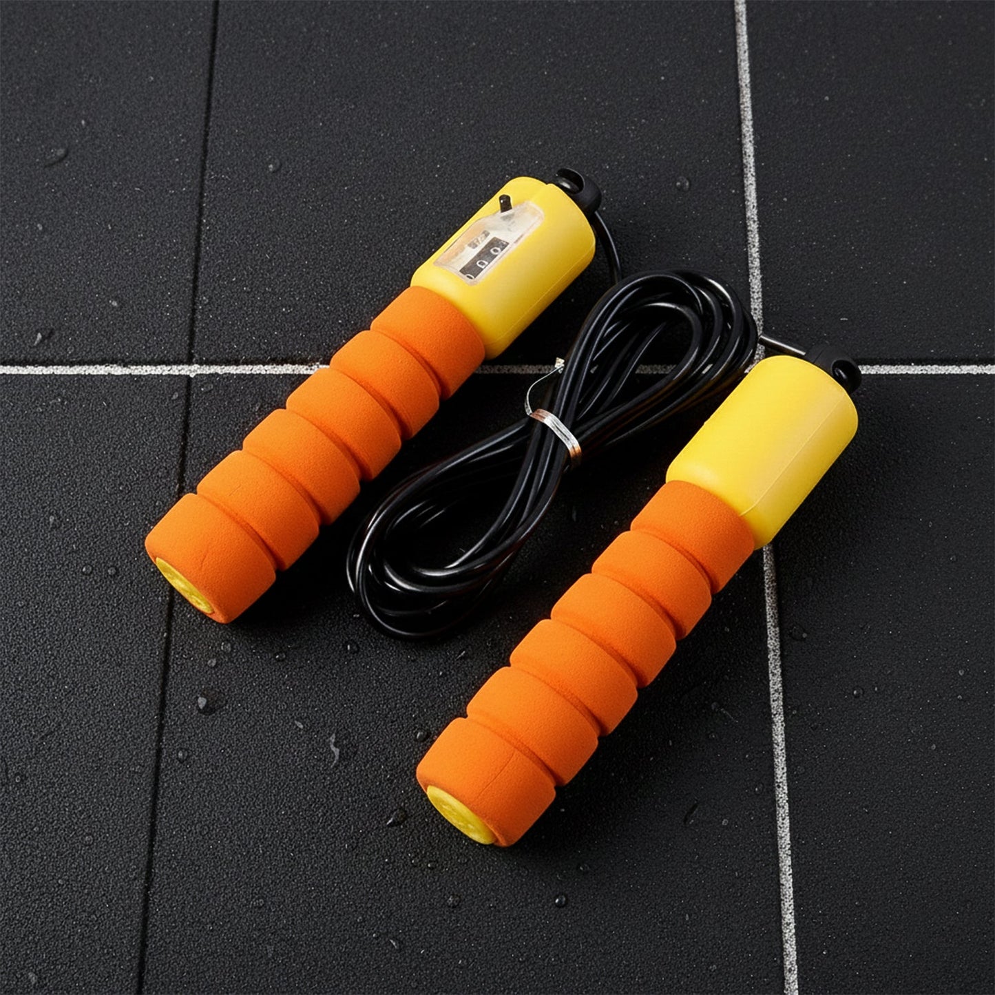 Adjustable Fitness Jump Skipping Rope with Digital Counter & Anti-Slip Handles – Cardio & Weight Loss Training (1 Pc)