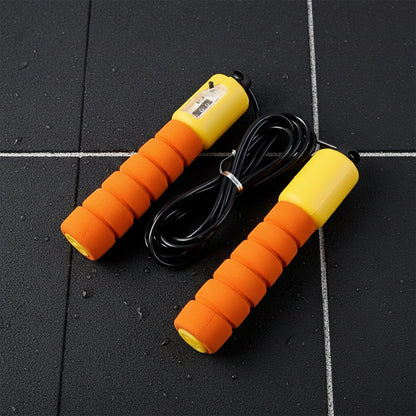 Adjustable Fitness Jump Skipping Rope with Digital Counter & Anti-Slip Handles – Cardio & Weight Loss Training (1 Pc)