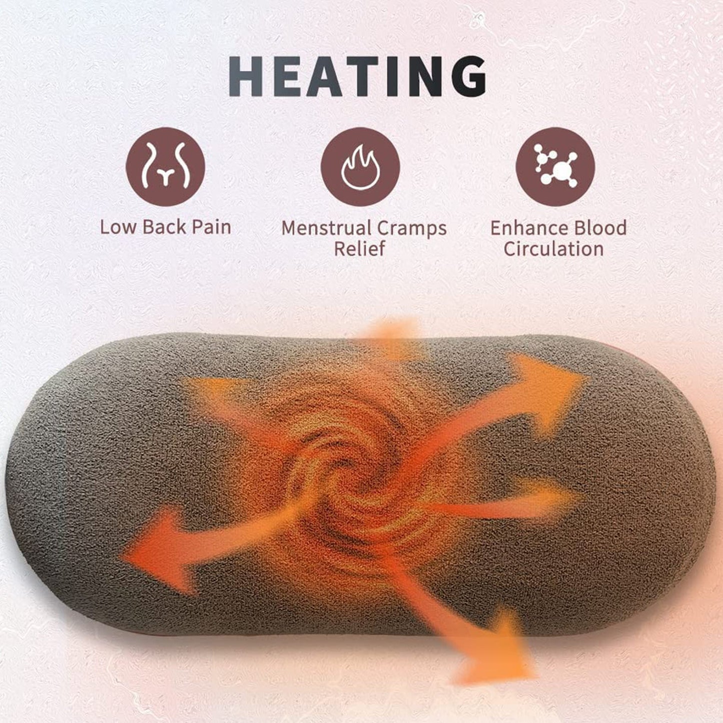 Rechargeable Heating & Vibration Period Pain Relief Belt – Menstrual Cramp Massager for Women (1 Pc)